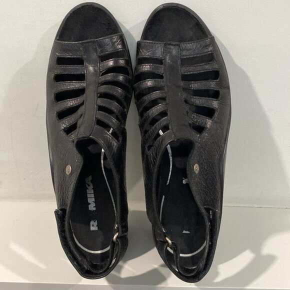 ROMIKA Mokassetta Black Clog Sandal Size 40 - Picture 10 of 11